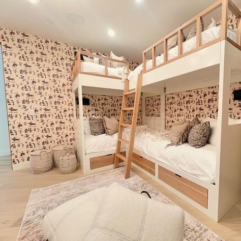 Loving this cowgirl bedroom ft our Cliftonville Cowgirl wallpaper 💕🐴 How much did you want a bunk bed as a kid? Swear it was every girls dream 😂 Room designed by @mhinteriordesign Girls Cowgirl Bedroom, Cowgirl Wallpaper, Cowgirl Bedroom, Bunk Bed Room, Bunk Rooms, Appaloosa, Bunk Bed, Girls Dream, Girls Room