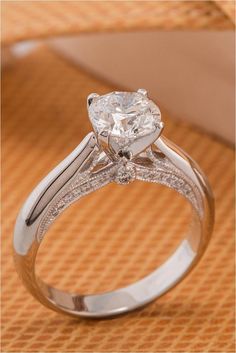 Beautiful Engagement Ring Enhancers, Platinum Engagement Ring, Wedding Rings Round, Platinum Diamond Engagement Rings, Round Engagement Rings, Dream Engagement Rings, Classic Engagement Rings, Platinum Engagement Rings, Gold Wedding Rings