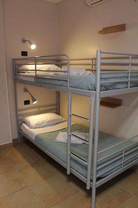 Double Deck Bed Ideas, Double Deck Bed Design, Double Deck Bed, Bunker Bed, Hostel Design, Bunk Beds For Boys Room, Best Kitchens, Steel Bed Design, Bunk Bed Rooms