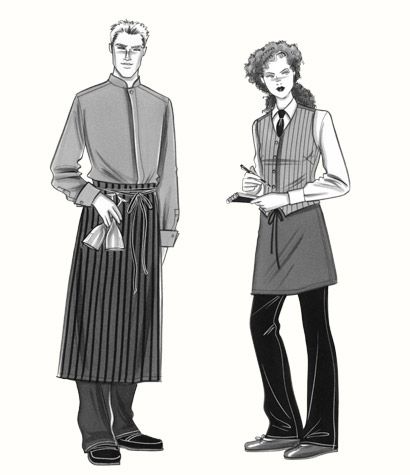 z Waiter Outfit Drawing, Waitress Drawing Reference, Waiter Drawing Reference, Waiter Character Design, Waitress Drawing, Waiter Costume, Restaurant Waiter Uniform, Waiter Uniform Design, Waiter Outfit