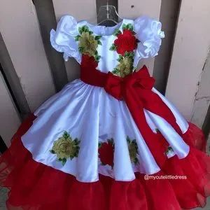 Dresses | Mexican Dress | Poshmark Toddler Formal Dresses, Red Checkered Dress, Kids Party Dress, Burgundy Party Dress, Vestido Charro, Princesa Sophia, Cherokee Dress, Girls Cotton Dresses, Toddler Christmas Dress