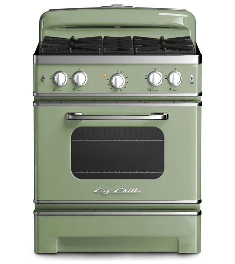 Color Spotlight: Pale Green Kitchen Appliances | Big Chill Vintage Home Appliances, Colored Kitchen Appliances, Pale Green Kitchen, Color Appliances, Green Kitchen Appliances, Colored Appliances, Colorful Kitchen Appliances, Big Chill Appliances, Blue Green Kitchen