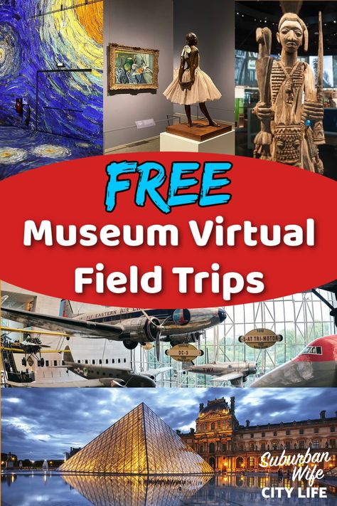 Virtual Field Trips Elementary Free, Virtual Field Trips Elementary For Kids, Field Trip Ideas, Virtual Museum Tours, Meaningful Activities, Children In Africa, Elementary Art Rooms, Kids Activities At Home, Homeschool Field Trips