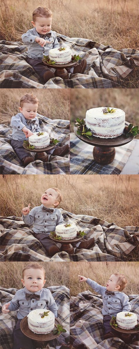 Fall baby cake smash | Nathalie Lopez Photography Natural Cake Smash, 1st Birthday Photos Outdoor, Baby Boy Smash Cake Pictures, First Birthday Photo Shoot Ideas Fall, Fall Smash Cake Photos, 1 Year Smash Cake Boy, Winter Smash Cake Boy, Picnic Cake Smash, Boy Smash Cake Pictures