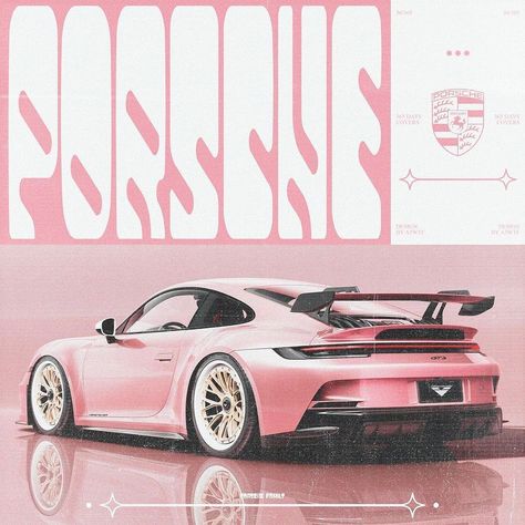 Porsche 365, Porsche Mom, Pretty Bikes, Pink Porsche, Carros Porsche, Room Collage, Dream Vehicles, Nissan 240sx, Porsche Gt3