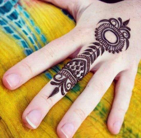 Here are the detail of few easy and simple Mehendi designs which can be used on your hands and fingers. Ring Mehndi Design, Mehndi Designs Finger, Cool Henna, Henne Tattoo, Finger Henna, Henna Body Art, Henna Style, Mehndi Patterns, Mehndi Simple