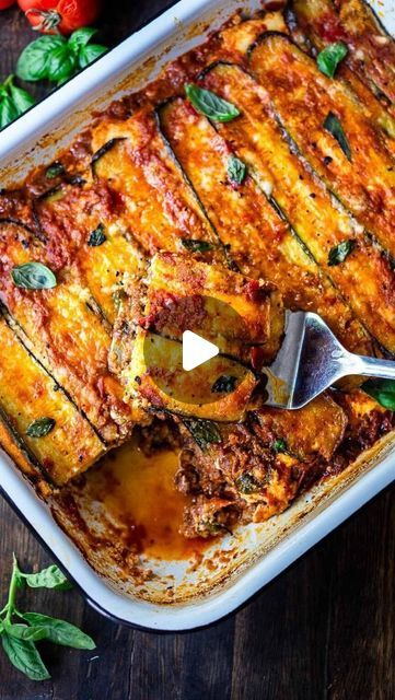 FEASTING AT HOME on Instagram: "Zucchini Lasagna! Just comment RECIPE, and it will be sent to your DMs.

This is a savory recipe for Zucchini Lasagna made without noodles for a low-carb, keto version of one of our favorite meals! Vegetarian Adaptable and Gluten-free. 

#zucchinilasagna from #feastingathome 

 #vegetarianlasagna #glutenfreelasagna #plantbasedmeal #lasagnavariation #whatsfordinner" Lasagna Without Noodles, Vegetable Lasagna Recipe, Recipe For Zucchini, Meals Vegetarian, Feasting At Home, Gluten Free Lasagna, Savory Recipe, Plantbased Recipes, Vegetarian Lasagna