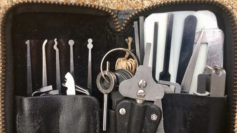 Lockpicking Aesthetic, Lockpick Aesthetic, Thieves Guild, Tension Wrench, Diy Lock, Hotel Door Locks, Lock Picking Tools, Lock Picking, Lock Pick