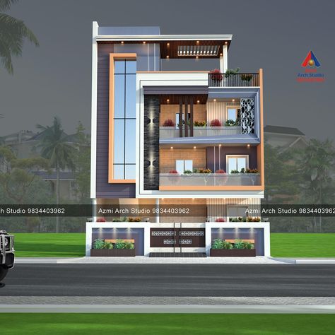 Luxury home front 3d design g+2 1500 sqft zingabai takli #nagpur #maharashtra #design #home #house #elevation #architecture #3d #modernhouse #luxurylifestyle #indianhome #photooftheday #viralpost #trendingsongs #facade #modernhomeelevationdesigner G 2 Front Elevation Design Modern, Modern Home Elevation, Elevation Architecture, Home Elevation, Front Elevation Designs, Instagram Luxury, Architecture 3d, Trending Songs, Front Elevation