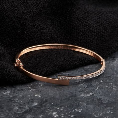 Simple Gold Kada Design For Women, Kada Design For Women, Daily Wear Gold Bangles Indian, Gold Kada Design For Women, Gold Kada Design, Kada Design, Gold Kada, Solid Gold Bangle, Honey Design