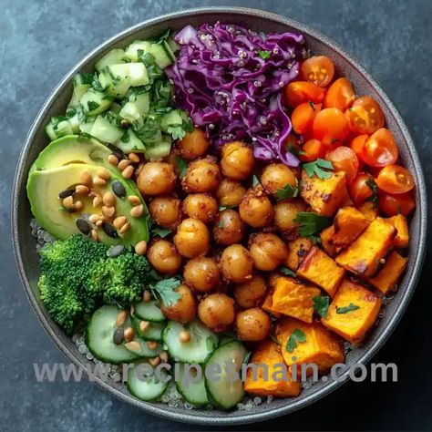 Gluten-Free Vegan Buddha Bowl – Nourishing Plant-Based Meal Protein Bowls Vegetarian, Clean Eating Vegetarian, Buddha Bowls Recipe, Vegan Buddha Bowl, Protein Bowls, Dinner Bowls, Gluten Free Dinner, Buddha Bowl, Food Goals