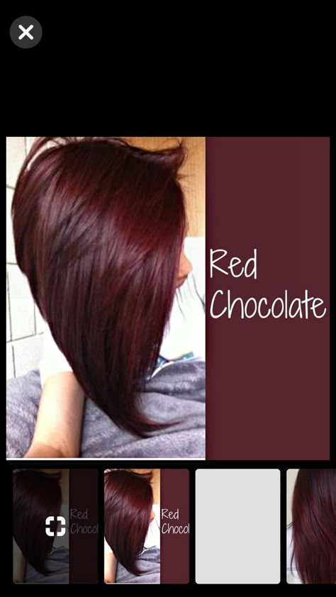 Fall Hair Color For Brunettes 2022, Hair Colors For Women In Their 40s Ideas, Best Hair Color For 2023, Deep Red Hair With Highlights, Fun Fall Hair Colors Brunettes, Winter Hair Color 2023, Red Chocolate Hair, Deep Wine Hair Color, Red Chocolate Hair Color