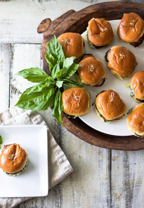 Pork Tenderloin Sliders, Tenderloin Sliders, Leftover Pork Tenderloin, Easy Pork Tenderloin, Basil Aioli, Pork Tenderloin Sandwich, Roast Chicken And Gravy, Beef Tenderloin Roast, Slider Sandwiches