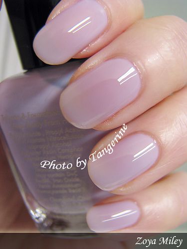 Zoya Miley | by Tangerine Nail Lilac Jelly Nails, Zoya Miley, Wedding Nail Polish, Jelly Nail Polish, Nails Grunge, Sheer Nails, Jelly Nail, Zoya Nail, Lavender Nails