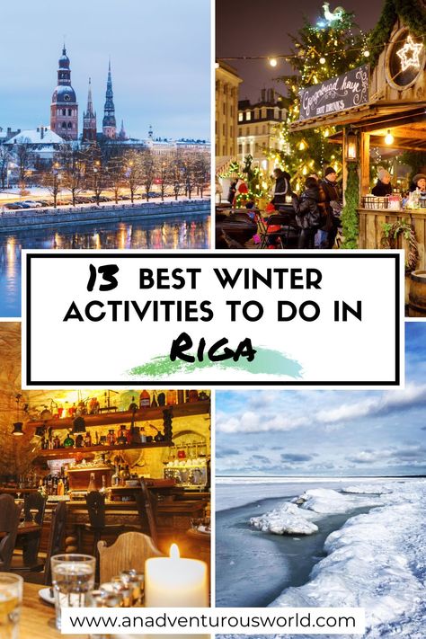 From stunning snowshoeing to festive Christmas markets to architectural walking tours, here are the 13 best things to do in Riga in winter. #riga #rigalatvia #rigainwinter #thingstodoinrigainwinter #whattodoinrigainwinter #winterinriga #winterriga #winterlatvia Things To Do In Riga Latvia, Riga Christmas Market, Riga Latvia Winter, Riga Winter, Riga Christmas, Things To Fo, Latvia Travel, Indoor Markets, Baltic Countries