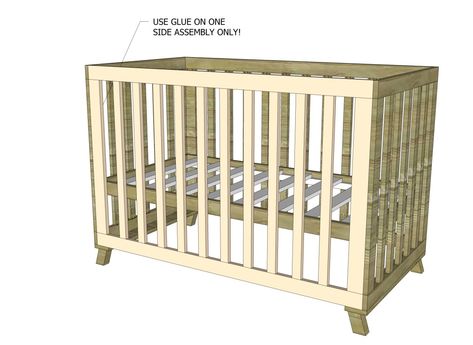 Free DIY Furniture Plans to Build a Land of Nod Inspired Low Rise Crib - The Design Confidential Crib Plans, Baby Crib Woodworking Plans, Crib Woodworking Plans, Baby Crib Diy, Diy Crib, Diy Baby Furniture, Dream Furniture, Furniture Logo, Wood Furniture Diy