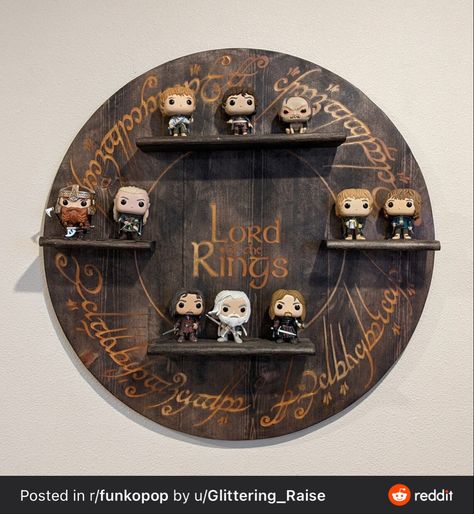 Funko Pop Display, Nerd Cave, Funko Pop Toys, Pop Toys, Pop Display, Pop Collection, Gandalf, Display Shelf, Wood Work