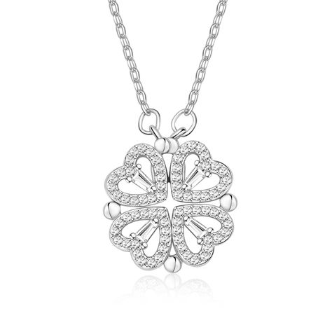 PRICES MAY VARY. Four Leaf Clover Necklace: The necklace features a delicate heart-shaped pendant adorned with a vibrant four-leaf clover charm. The heart-shaped pendant is crafted from 925 sterling silver and is rhodium plated for a long-lasting shine. It measures 15.8cm in length with a 2cm extension chain, making it the perfect length for everyday wear. Magnetic Necklace: The necklace has a magnetic closure, making it easy to put on and take off. It also features a lobster claw clasp for adde Magnetic Necklace, Four Leaf Clover Necklace, Chain Making, Crystals Jewelry, Clover Charm, Clover Necklace, Necklace Heart, Four Leaf, Leaf Clover