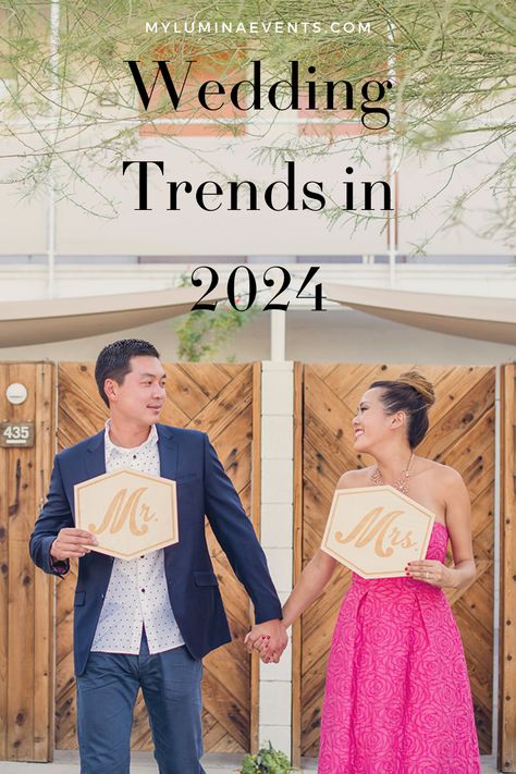 Discover the hottest wedding trends for 2024! From bold colors and sustainable choices to intimate gatherings and tech-savvy celebrations, get inspired to make your big day unforgettable. Plus, learn why the best trend is to do your own thing and break away from convention. Let Lumina Events help you craft a wedding that truly reflects your unique love story. Indian Wedding Trends 2023, 2024 Wedding Ceremony Trends, Indian Weddings 2022 Trends, Wedding Flower Trends 2024, 2024 Indian Wedding Trends, Do Your Own Thing, Top Wedding Trends, Austin Texas, Wedding Inspiration Fall