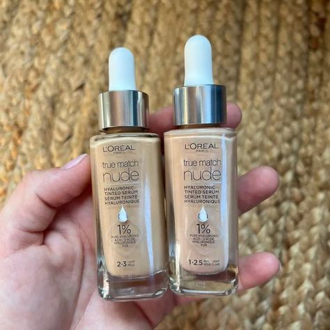 L’Oréal Paris True Match Nude Hyaluronic Tinted Serum Foundation Tinted Foundation, Loreal True Match Foundation, Makeup Brushes Amazon, Loreal Foundation, Tinted Serum, Serum Foundation, Makeup List, Hyaluronic Serum, Amazon Beauty Products