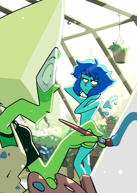 Steven Universe Peridot, Steven Universe Lapidot, Steven Universe Pictures, Steven Universe Ships, Steven Universe Lapis, Lapis Lazuli Steven Universe, Walpapers Cute, Lapis And Peridot, Steven Universe Wallpaper