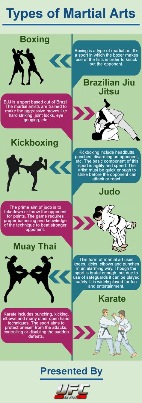 There are different forms of martial arts used today. Every sport has its own style and distinctive aims. While boxing is a combat sport judo focuses to take down the opponent. This way every sport has got different techniques to play. This infographic discusses 6 different types of martial arts techniques in brief. #boxing #boxing #art Type Of Martial Arts, Martial Arts Leg Workout, All Types Of Martial Arts, Close Combat Techniques, Different Types Of Martial Arts, Different Martial Arts Style, Martial Arts Conditioning, Womens Martial Arts, How To Learn Martial Arts At Home