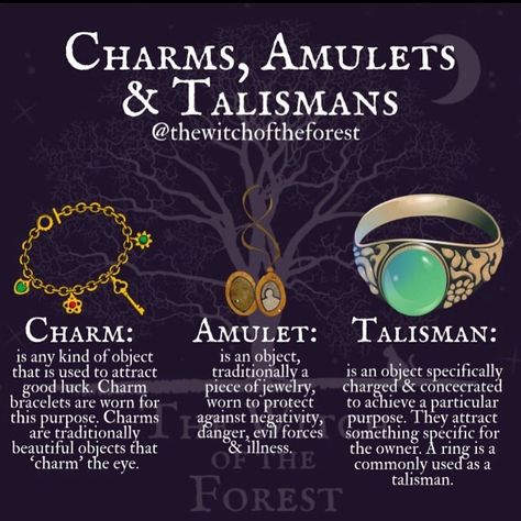 Witchcraft Community on Instagram: “📿 What charms, amulets and talismans are special to you? 🏺 . Jewelry, Knick knacks and found objects are how I enchant a little magic into…” Amulets And Talismans, My Intentions, Witchy Tips, Magic Charms, Witch Spirituality, Magic Spell Book, Grimoire Book, Wiccan Spell Book, Magick Book