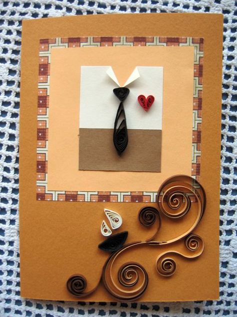 Card Making Ideas For Men, Birthday Card Husband, Quilling Birthday Cards, Birthday Card For Husband, Birthday Card For Dad, Birthday Husband, 1st Birthday Card, Cool Birthday Cards, Card For Husband