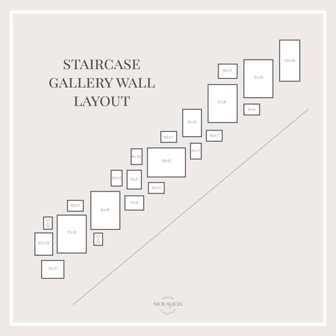 Stair Well Gallery Wall Ideas, Staircase Collage Wall Frame Layout, Displaying Family Photos On Wall Stairs, Stair Wall Gallery Layout, Photo Wall Stairway, Picture Wall Ideas Up The Stairs, Stairs Photo Wall Ideas, Photos On Stairs Wall, Gallery Wall Over Stairs