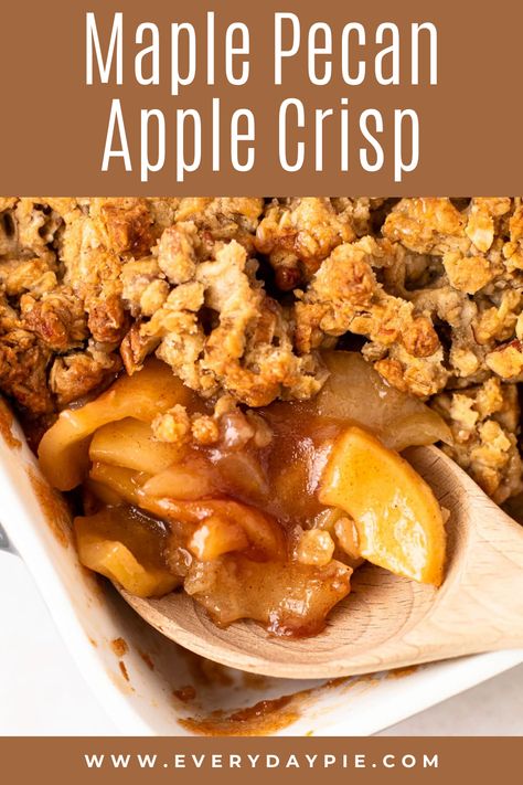 Apple Crumble With Maple Syrup, Apple Crisp Recipe With Oats Healthy Maple Syrup, Maple Pecan Apple Crisp, Maple Walnut Apple Crisp, Apple Crisp With Oats And Pecans, Apple Maple Dessert, Pecan Apple Crisp, Apple Crisp Recipe With Oats And Pecans, Maple Syrup Apple Crisp