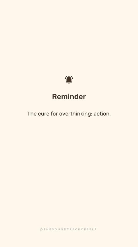 Overthinking is a thief of joy. Remind yourself to stop caring and just DO. Overthinking kills the momentum and your potential. You got this #quote #reminder #overthinking #action #inspiration #motivation Stop Overthinking Quotes, Overthinker Quotes, Overthinking Quotes, Action Quotes, Aura Quotes, Stop Overthinking, Energy Quotes, Stop Caring, Remind Yourself