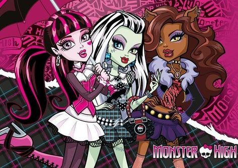 Monster High Trio, Monster High Makeup, Disney Barbie, Monster High Pictures, Moster High, Monster House, Catty Noir, Love Monster, Monster High Art