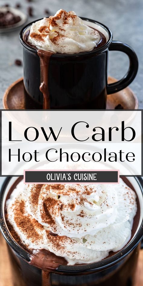 Low Carb Cocoa Recipes, Keto Hot Chocolate Heavy Cream, Keto Cocoa Recipes, Hot Chocolate For Diabetics, Leto Hot Chocolate, Low Carb Hot Cocoa, Thm Hot Chocolate, Healthy Crockpot Hot Chocolate, Stevia Hot Chocolate Recipe