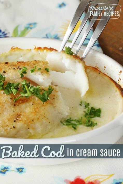 Cod In Cream Sauce, Pork Cooking Temperature, Cod Fish Recipes, Fish Recipes Baked, Cod Recipes, Fish Recipes Healthy, Broiled Fish, How To Cook Fish, Cod Fish