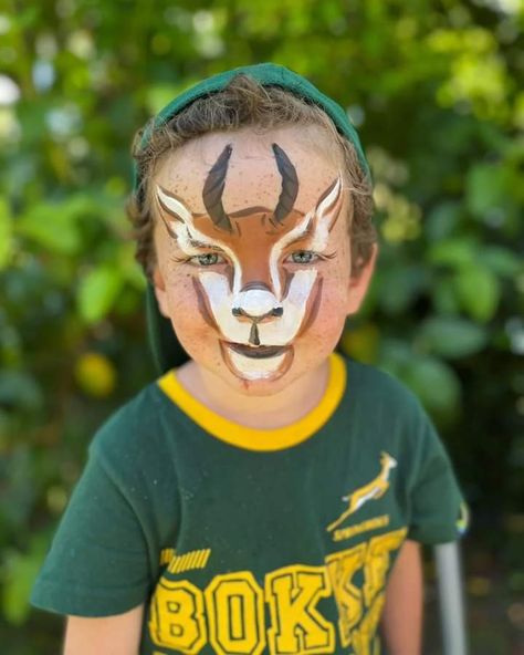 Safari Face Paint, Goat Face Paint, Disney Hercules Costume, Hercules Costume, Goat Face, Farm Week, Paint Animals, Billy Goats Gruff, Barn Animals