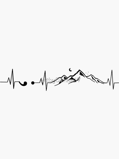 Track Related Tattoos, Move Mountains Tattoo, Andy Tattoo, Mountains Sticker, Dad Tattoo, Tattoo Symbols, Hiking Tattoo, Kawaii Tattoo, Getting A Tattoo