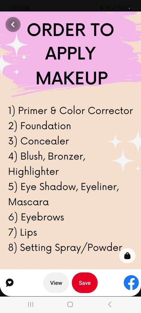 Makeup Application Order, Order To Apply Makeup, Permanente Make-up, Makeup Tips For Older Women, Makeup Order, Simple Makeup Tips, Beginners Eye Makeup, Oh My Goddess, Makeup For Black Skin