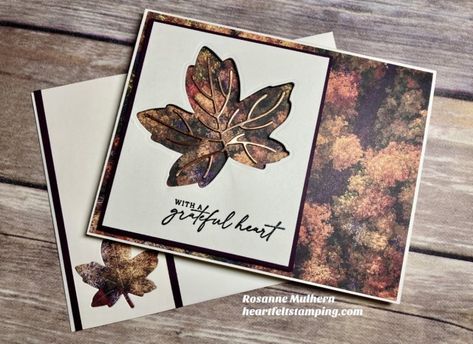 Stampin Up Masculine Thank You Cards, All About Autumn Dsp, Stampin Up Splendid Autumn, Stampin Up All About Autumn Dsp, All About Autumn Stampin Up Cards, All About Autumn Dsp Stampin Up Cards, Autumn Leaves Stampin Up Cards, Thanksgiving Cards Stampin Up Ideas, Stampin Up Thanksgiving