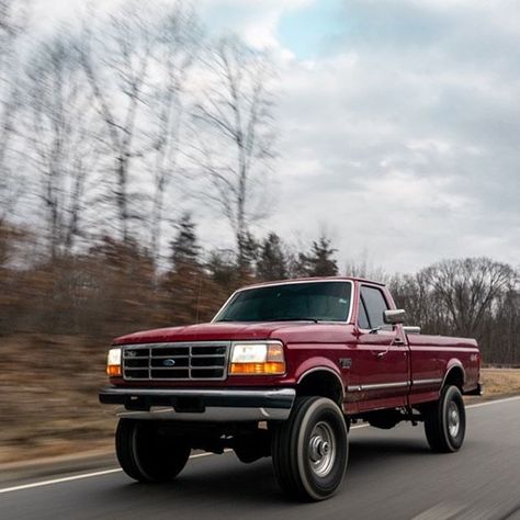 @obsreed slick obs Ford! - Follow @cpaddict  - #rolling #obsford #ford #cpaddict #rollingshot #obs #follow #f150 #f250 #f350 #red #maroon Man Goals, Ford Obs, Obs Ford, Obs Truck, Chevy Trucks Older, Full Size Pickup Truck, Ford Powerstroke, Dream Trucks, Old Ford Trucks