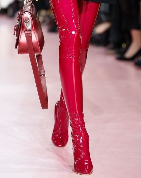 Gloves Aesthetic, Baron Corbin, Heels Aesthetic, Red Boots, Red Heels, Red Outfit, Red Aesthetic, Material Girls, Fall 2015