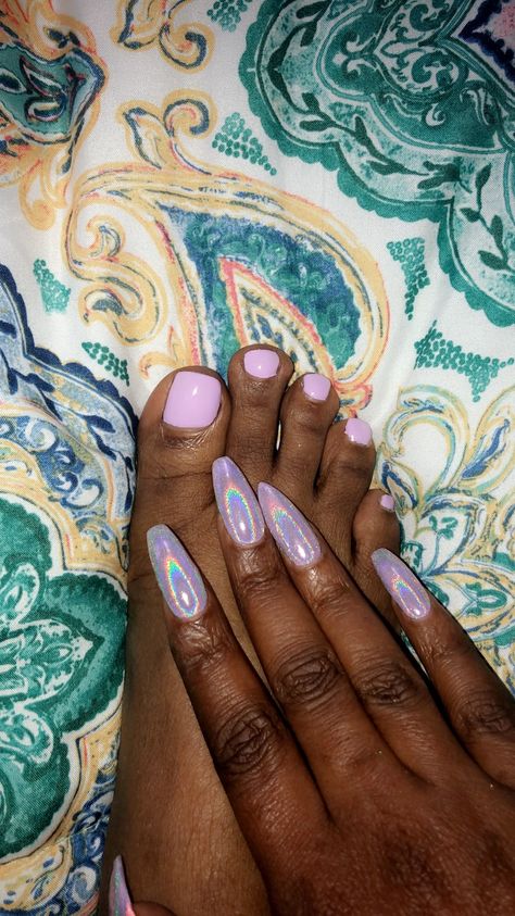 Chrome Unicorn Nails, Pink Unicorn Nails, Unicorn Chrome Nails, Nails Short Pink, Opal Nails, Mani Ideas, Toe Polish, Prom Outfit, Chrome Nails Designs