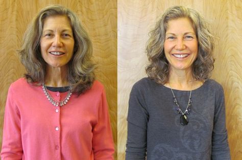 dressing your truth hair - Type 2 keeps to a wavy, soft downward motion Type 2 Hair, Dress Your Truth Type 2, Face Map, Dressing Your Truth Type 2, Dress Your Truth, Before And After Hair, Styles For Women Over 50, Essential Makeup, Dyt Type 2