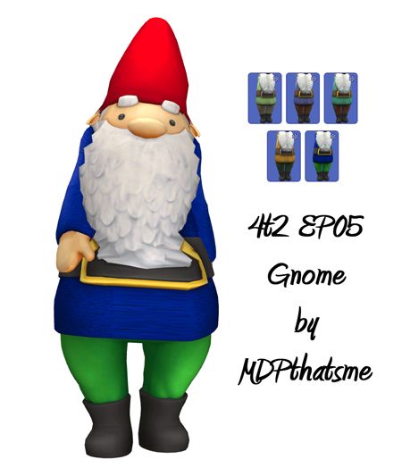 4t2 Gnome outfit - Granted by MDP. Thank you! Sims 4 Gnome Cc, Gnome Outfit, Sims 2, Elf On The Shelf, Sims 4, Ronald Mcdonald, Elf, Thank You, Holidays