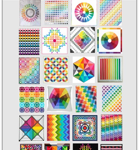 Here are more than 30 free patterns for rainbow and color wheel quilts. In a true rainbow quilt the hues are arranged in the sequence in w... Scrap Rainbow Quilt, Rainbow Quilt Patterns Free, Rainbow Quilts Ideas Free Pattern, Rainbow Quilt Patterns, All People Quilt, Rainbow Quilts, Purl Bee, Bright Quilts, Medallion Quilt