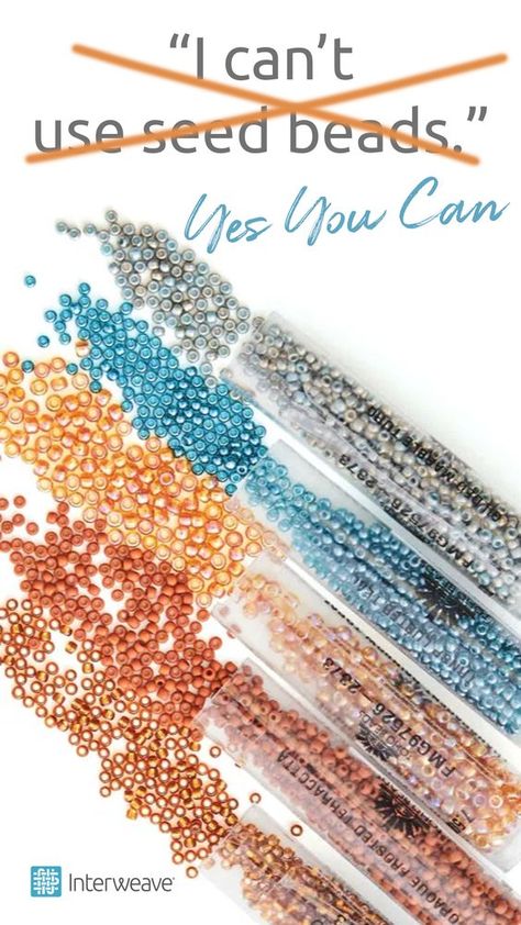 Get Started with Seed Beads! #BeadingPatterns #BeadPattern #BeadPatternsFree #BeadPatternIdeas Making Seed Bead Bracelets, How To Use Seed Beads, Seed Bead Size Chart, How To Seed Bead, Easy Beading Patterns Free, Seed Bead Ideas Projects, What To Make With Seed Beads, Crafts With Seed Beads, Glass Seed Bead Crafts