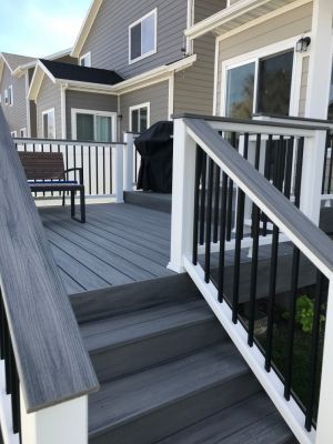 Trex Railing, Composite Railing, Trex Transcend, Composite Deck Railing, Deck Remodel, Deck Railing Design, Railing Ideas, Deck Colors, Patio Deck Designs