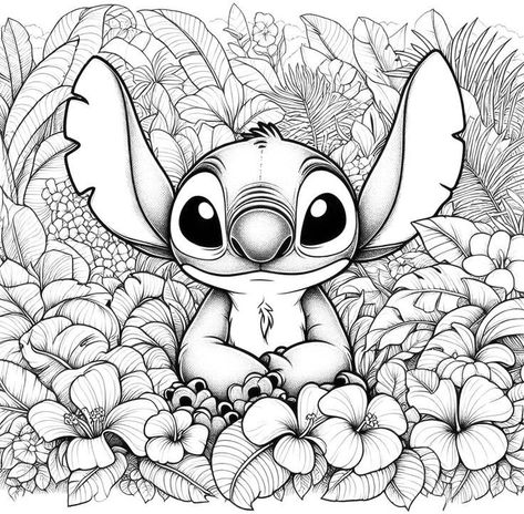 Disney Coloring Pages For Adults, Stitch Coloring Pages Free Printable, Lilo And Stitch Coloring Pages, Inspiring Drawings, Cute Coloring Pages For Kids, Stitch Coloring, Eeyore Pictures, Disney Activities, Stitch Coloring Pages