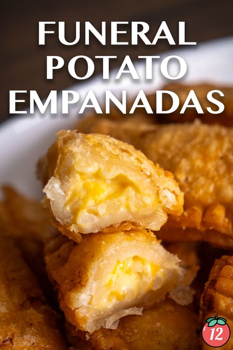 Funeral Potato Empanadas | 12 Tomatoes Mexican Sides, Awesome Sandwiches, Potato Empanadas, Mexican Ideas, Potato Casseroles, Cheese Potato, 12 Tomatoes Recipes, Cheesy Potato, Potato Recipes Side Dishes