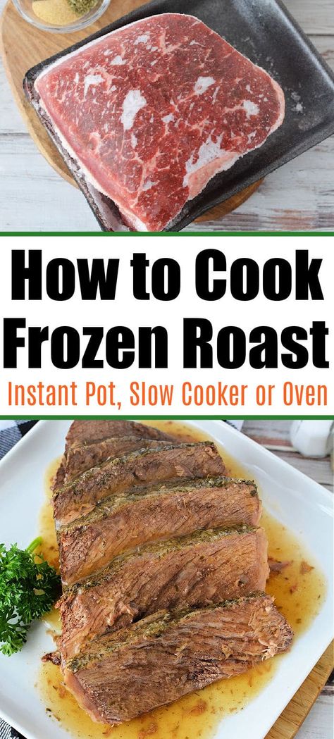 Frozen Roast In Instant Pot, Roast In Instant Pot, Frozen Roast, Instant Pot Pot Roast, Best Pot Roast, Frozen Beef, Cooking A Roast, Pot Recipes Easy, Recipes Beef