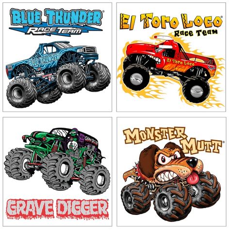 Monster Jam 3D Tattoos | Monster jam party, Monster jam birthday, Monster trucks birthday party Festa Monster Truck, Monster Truck Room, Monster Jam Birthday Party, Monster Jam Birthday, Monster Jam Party, Monster Truck Theme, Festa Hot Wheels, Party Monster, Monster Truck Party